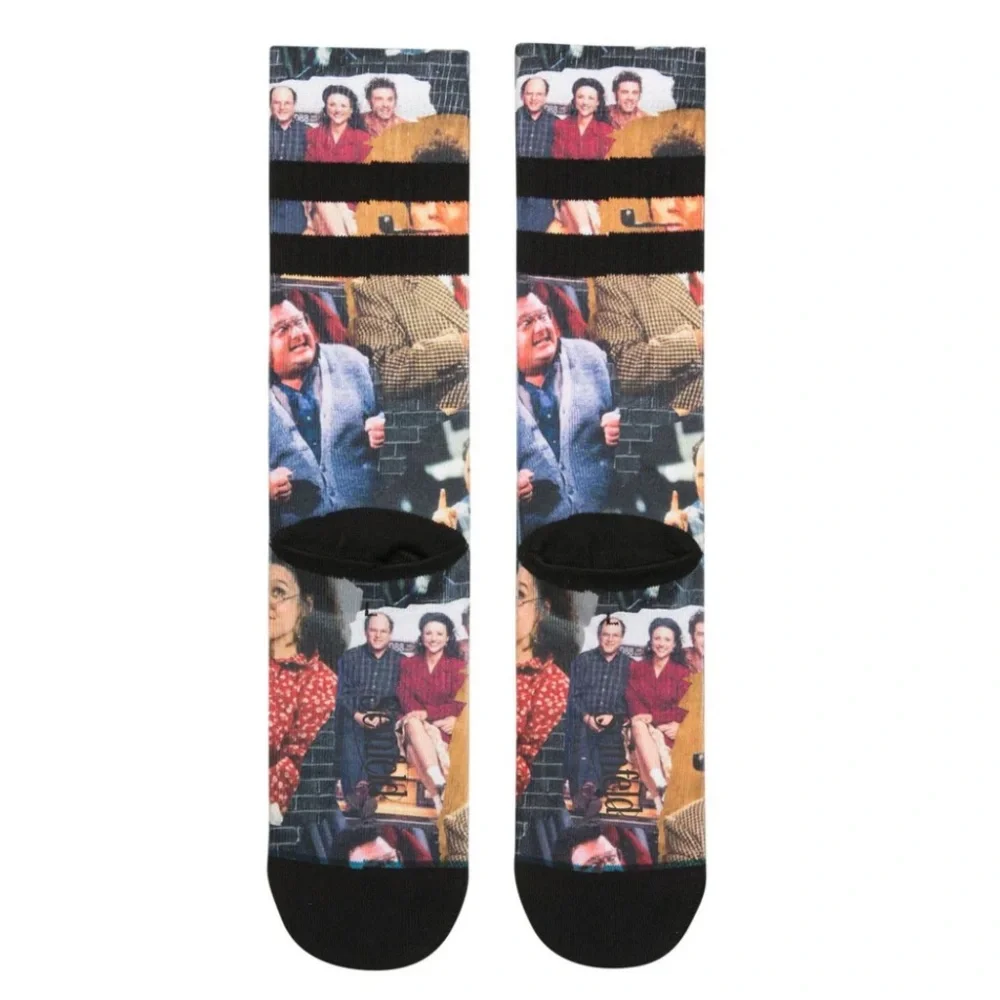 Stance x Seinfeld NEW HAMPSHIRE AVE Graphic Socks LARGE L Mens NEW